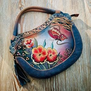 Anuschka Hand Painted Leather Purse